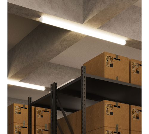 Светильник светодиодный промышленный линейный 36Вт 4000К IP65 1200 мм матовый IP65  143425236  Gauss