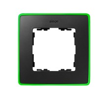 Simon 82 Рамка декоративная, 1 пост, Select, Neon, S82 Detail, графит-зелёный  8201610-260  Simon