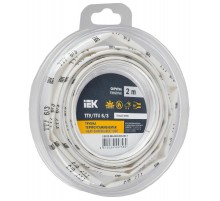 Трубка термоусадочная ТТУ нг-LS 6/3 белая (2м/упак) IEK  UDR12-006-003-002-K01-T  IEK