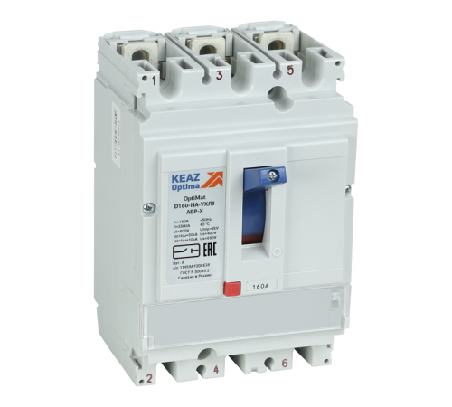 Выключатель автоматический OptiMat D160-NA-УХЛ3  303831  КЭАЗ