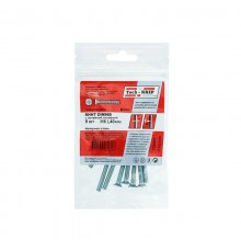 Винт DIN965 с потайной головкой оцинк. М6х40 (8 шт) - пакет ( 0,068 кг)  103003  Tech-KREP