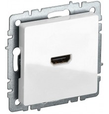 BRITE Розетка HDMI РHDMI-0-БрБ белый   BR-H10-K01  IEK
