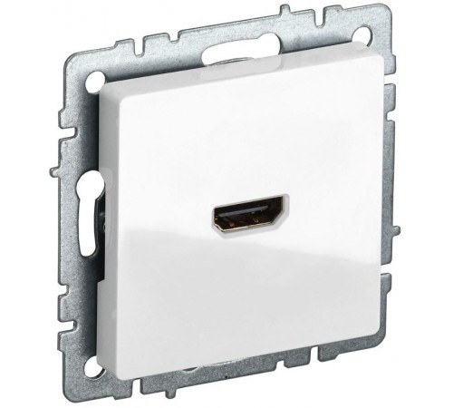 BRITE Розетка HDMI РHDMI-0-БрБ белый   BR-H10-K01  IEK