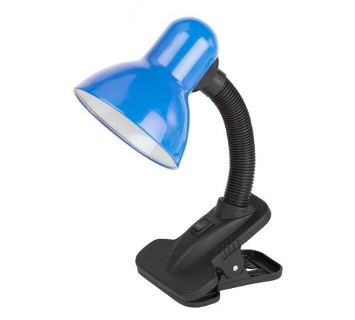 Светильник настольный прищепка N-102 40Вт ЛН/КЛЛ Е27 синий  C0041426  ЭРА
