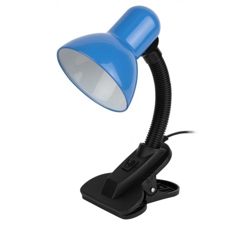 Светильник настольный прищепка N-102 40Вт ЛН/КЛЛ Е27 синий  C0041426  ЭРА