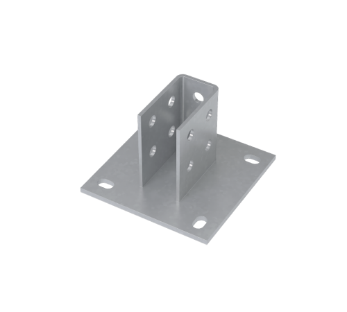 Основание потолочной стойки для двойного страт-профиля 41х41 и одинарного 41х72 мм HD  OUPT41-82 HD КМ-профиль