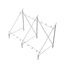 Опорная конструкция для установки нескольких солнечных панелей/коллекторов TECHNORAPTOR  KM-TR-SSfMMPI-C  КМ - профиль