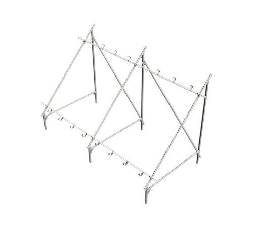 Опорная конструкция для установки нескольких солнечных панелей/коллекторов TECHNORAPTOR  KM-TR-SSfMMPI-C  КМ - профиль