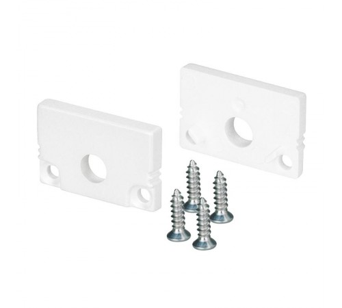 Заглушка SL-SLIM20-H13 WHITE с отверстием  037536  Arlight