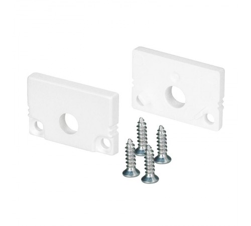 Заглушка SL-SLIM20-H13 WHITE с отверстием  037536  Arlight