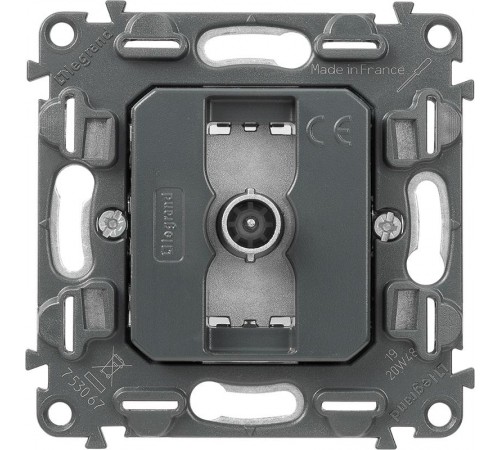 Valena Мех IN'MATIC Розетка TV проходная (1,5дБ/14дБ 0-2400 МГц.)  753067  Legrand