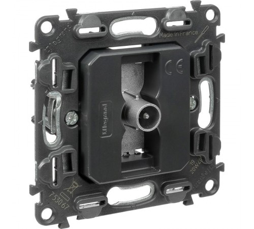 Valena Мех IN'MATIC Розетка TV проходная (1,5дБ/14дБ 0-2400 МГц.)  753067  Legrand