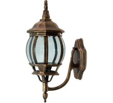 Светильник садово-парковый 8101 100W 230V E27 160*195*420мм черное золото  11244  FERON