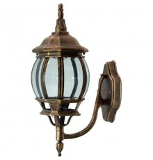 Светильник садово-парковый 8101 100W 230V E27 160*195*420мм черное золото  11244  FERON