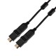 Шнур HDMI - HDMI с фильтрами, длина 2 метра, угловой 360° (GOLD) (PVC пакет)  17-6204-3  REXANT