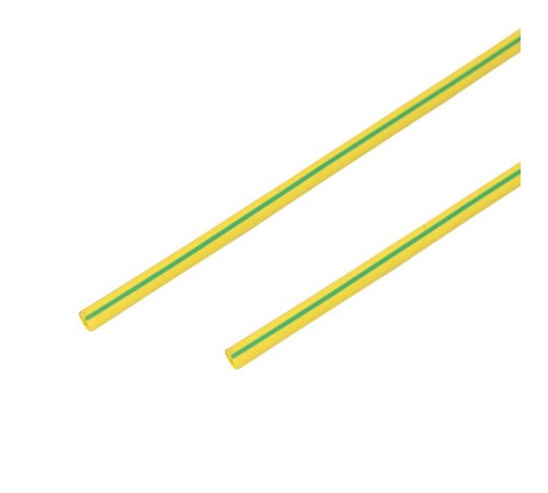 Термоусадка 3,0 / 1,5 мм, желто-зеленая (1м)  20-3007  REXANT
