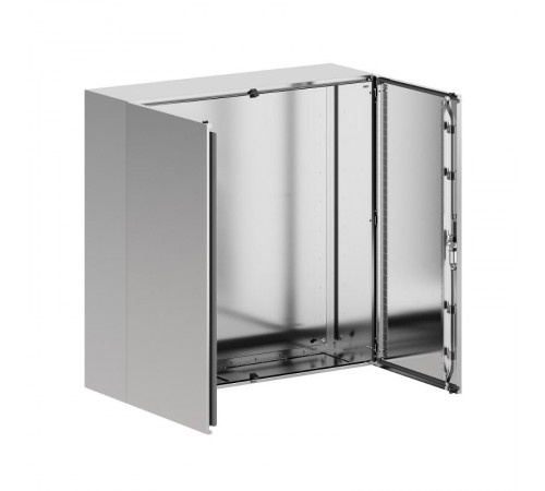 Корпус навесной STH с М/П двухдверный из нержавеющей cтали AISI316 ВхШхГ 1000x1000x300 мм, с фланцем  R5STH1013F-316  DKC