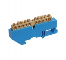 Шина PE "земля" на одном угловом изоляторе ШНИ-6х9-22-У1-Ж  YNN10-69-22C1-K05  IEK