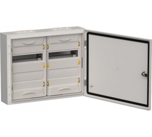 TITAN 5 Корпус металлический ЩРн-48 (2х24) 460х570х140 IP54 серый   TI5-50-N-2X024-54-7035  IEK