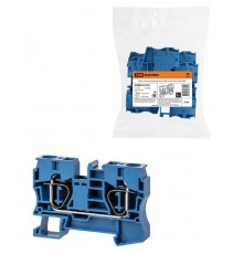 Зажим клеммный безвинтовой (ЗКБ) 10мм2 70А синий  SQ0822-0139  TDM