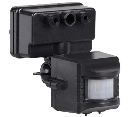 Датчик движения ДД 019 черный, макс. нагрузка 1100Вт, угол обзора 120град., дальность 12м, IP44,  LDD13-019-1100-002  IEK