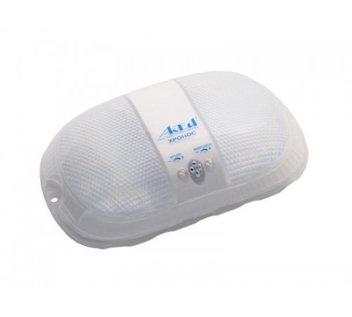 Светильник светодиодный пылевлагозащищен. для ЖКХ 9Вт 900Лм IP30 серия "ХРОНОС" акустический ДД встр оптич датчик  75-009-IP30-SENSOR  Актей