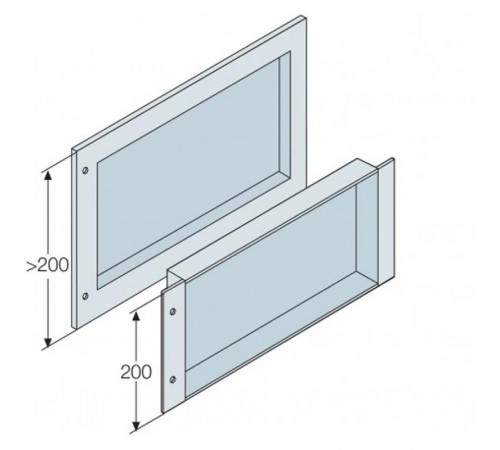 Панель глухая углубленная 400x800мм ВхШ  EH4083K  ABB