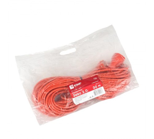 Удлинитель "Зевс 2.0" 30м c  заземлением ПВС 3*1 16А/3,5кВт PROxima   USB02-16-310-1-30  EKF