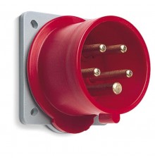 Вилка панельная с прямым фланцем 416BU6, 16A, 3P+N+E, IP44, 6ч2CMA193468R1000 ABB