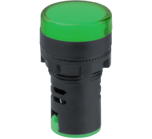 Лампа индикаторная Navigator 82 800 NBI-I-AD22-230-G зеленая d22мм 230В AC/DC  82800   Navigator