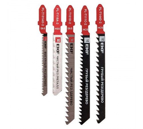 Набор пилок для электролобзика Universal (дерево,металл)(SK5+HSS)(5 шт)  npl-set-5  EKF