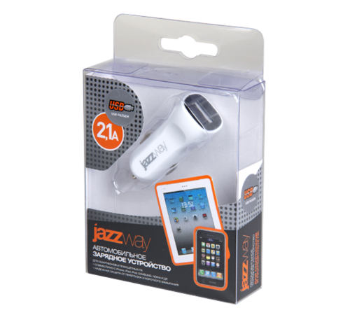 Блок питания автомобильный iP-2100USB  .1007117  JAZZway