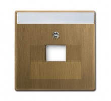 Накладкадля 2-постовой ТВ розетки 0214, 0215, 0217, 0218, с полем для надписи, серия Reflex SI, белый  1753-0-9990   2CKA001753A9990  ABB