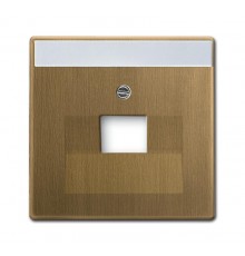 Накладкадля 2-постовой ТВ розетки 0214, 0215, 0217, 0218, с полем для надписи, серия Reflex SI, белый  1753-0-9990   2CKA001753A9990  ABB