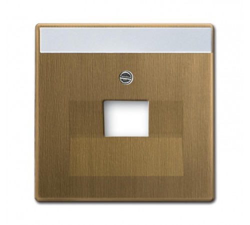 Накладкадля 2-постовой ТВ розетки 0214, 0215, 0217, 0218, с полем для надписи, серия Reflex SI, белый  1753-0-9990   2CKA001753A9990  ABB