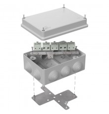 Коробка огнестойкая для о/п 40-0310-FR6.0-10 Е15-Е120 RAL7035 150х110х70 (6 шт/кор) серая  40-0310-7035-FR6.0-10  Промрукав