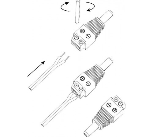 Разъем   R-DC02 DC питания штекер 2. 1х5. 5 с клеммной колодкой  Б0048309  ЭРА