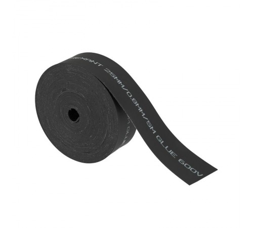 Термоусаживаемая лента с клеевым слоем 25 мм х 0,8 мм, черная (ролик 5 м) (ТЛ-0,8)  48-9006  REXANT