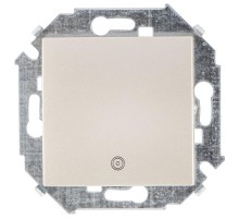 Simon 15 Шампань Выключатель 1-кл кнопочный с пиктограммой, 16А 250В, винт. зажим  1591150-034  Simon