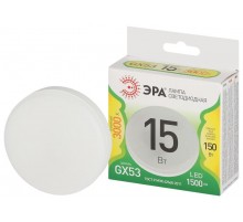 Лампа светодиодная  LED GX-15W-830-GX53 GL GX53 15 Вт таблетка теплый свет  Б0067057  ЭРА
