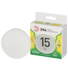 Лампа светодиодная  LED GX-15W-830-GX53 GL GX53 15 Вт таблетка теплый свет  Б0067057  ЭРА