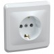 ВЕГА белый Розетка 1-местная c/з 16А РС10-3-ВБ  ERV11-K01-16-DM  GENERICA
