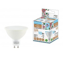 Лампа светодиодная PAR16 10 Вт, 230 В, 6500 К, GU10 Народная  SQ0340-1666  TDM