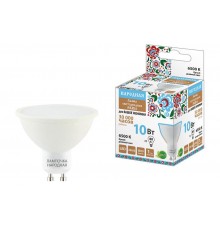 Лампа светодиодная PAR16 10 Вт, 230 В, 6500 К, GU10 Народная  SQ0340-1666  TDM