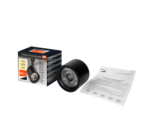 Светильник светодиодный трековый однофазный PTR 0510 10w 3000K 24° BL (чёрный) IP40  .5035393  JAZZWAY