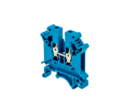 Клемма пружинная проходная, 4 мм2, синяя MTS-4BL  88303  ОВЕН