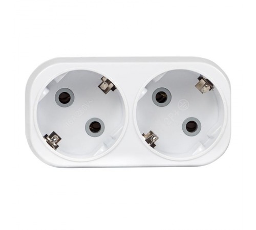 Разветвитель 2 гн. с/з плоский 16А 250B EKF PROxima  ARP16-2  EKF