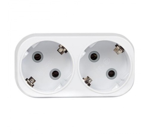 Разветвитель 2 гн. с/з плоский 16А 250B EKF PROxima  ARP16-2  EKF