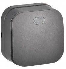 GLORY Выключатель 1-клавишный с индикацией о/у 10А ВС20-1-1-ХСм сталь матовый  EVH11-K46M-10  IEK