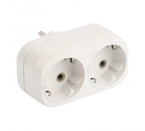 Разветвитель 2 гн. с/з плоский 16А 250B EKF PROxima  ARP16-2  EKF